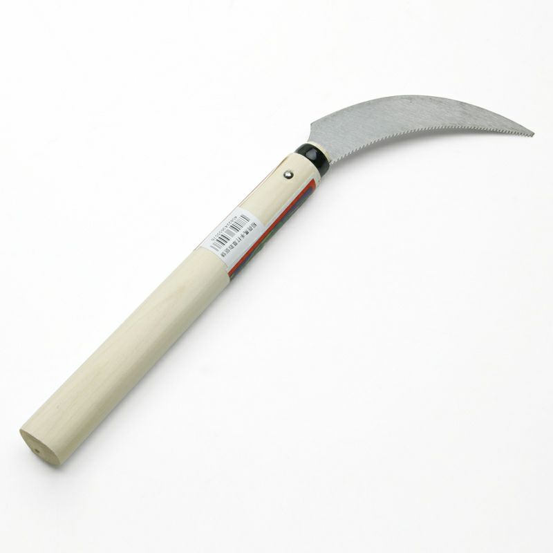 稲荷馬 草取鋸鎌 ビニールサック付き 手打ち品 裏