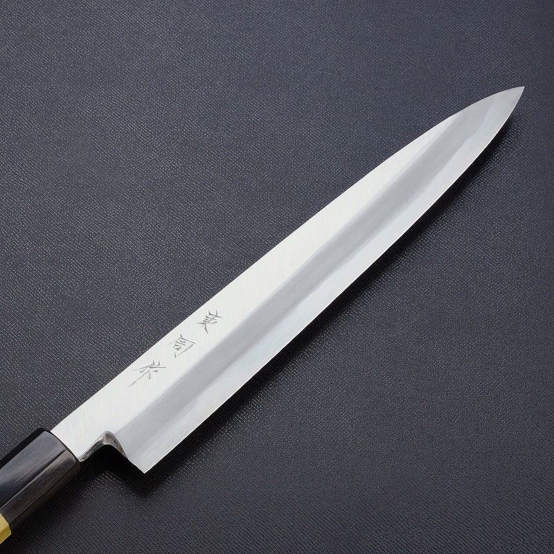 東周作 柳刃包丁 240mm 青紙2号鋼