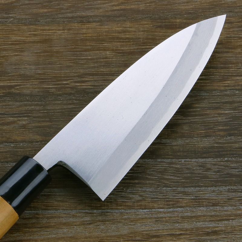 出刃包丁 片刃 135mm 青紙2号 鋼付 桜柄