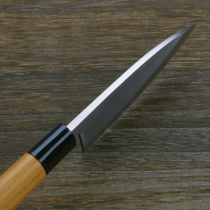 小出刃包丁 片刃 120mm 青紙2号 鋼付 桜柄