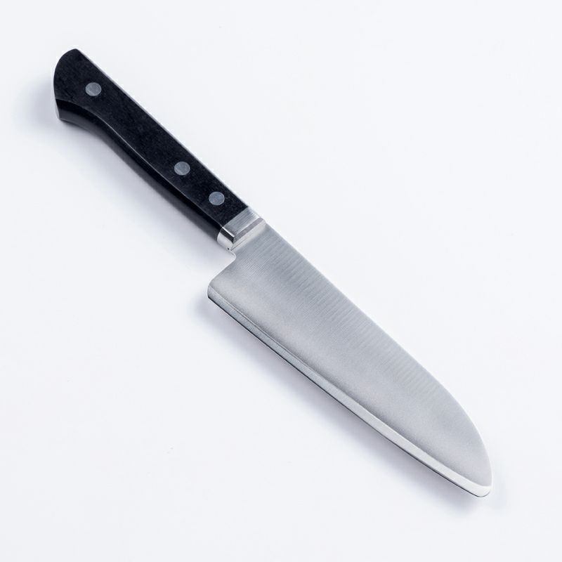 キャンバス 子供包丁 ステンレス 本割込み 口金付き 黒合板柄 裏