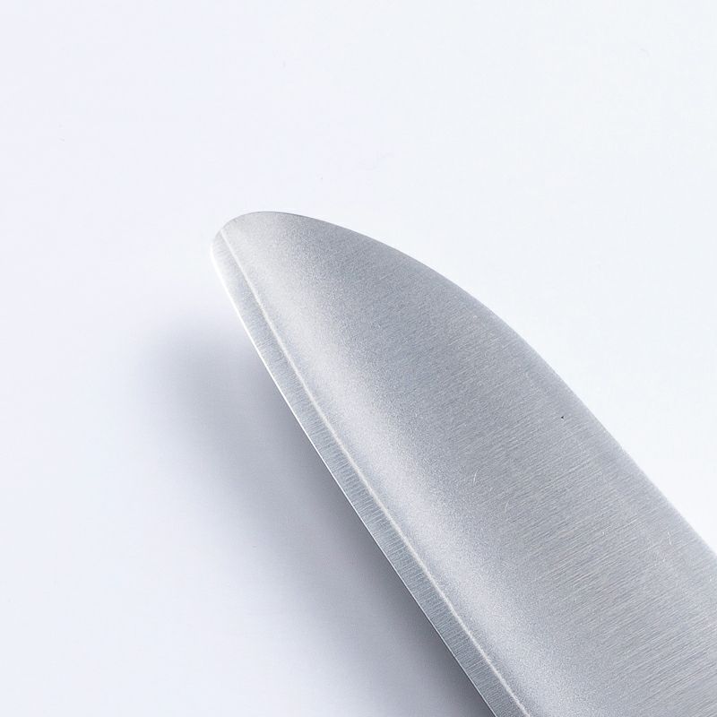 キャンバス 子供包丁 ステンレス 本割込み 口金付き 黒合板柄 刃先