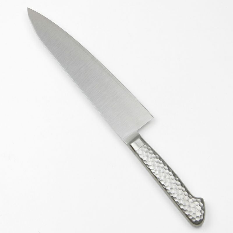 【キャンバス】オールステンレス 牛刀  210mm  デザイン包丁 裏全体