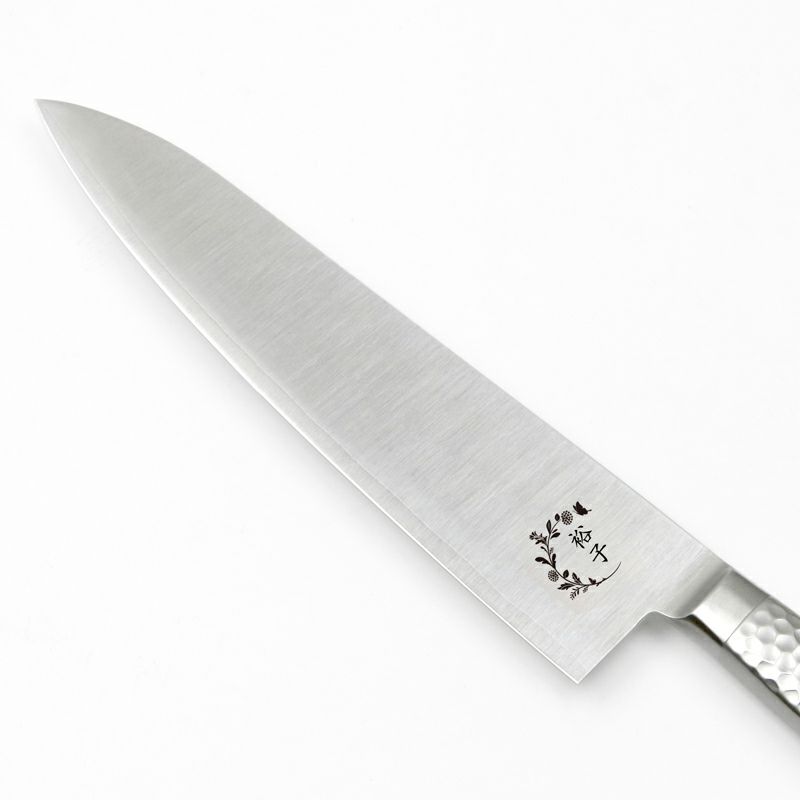 【キャンバス】オールステンレス 牛刀  210mm  デザイン包丁 刃先