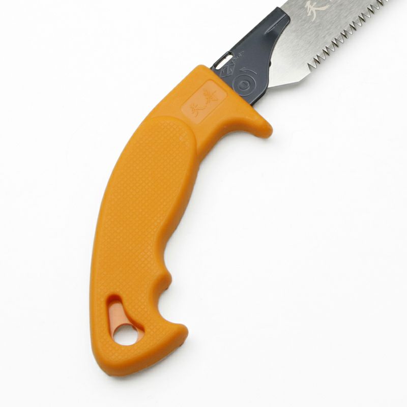 果樹剪定専用 天寿 替刃式鞘入剪定鋸 中厚 245mm 本体 柄