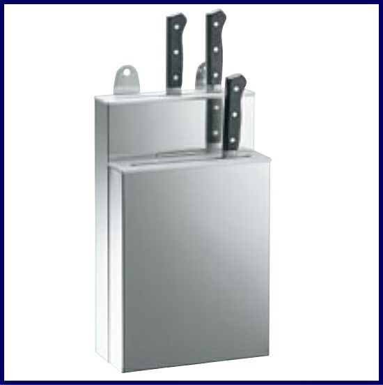 遠藤商事 TKG 包丁差し ステンレス製 小・2段 釘打ち固定ゴム板