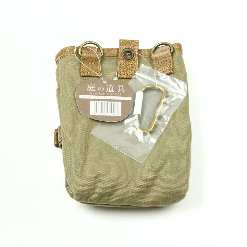 ガーデニング用 腰袋 カーキ 裏