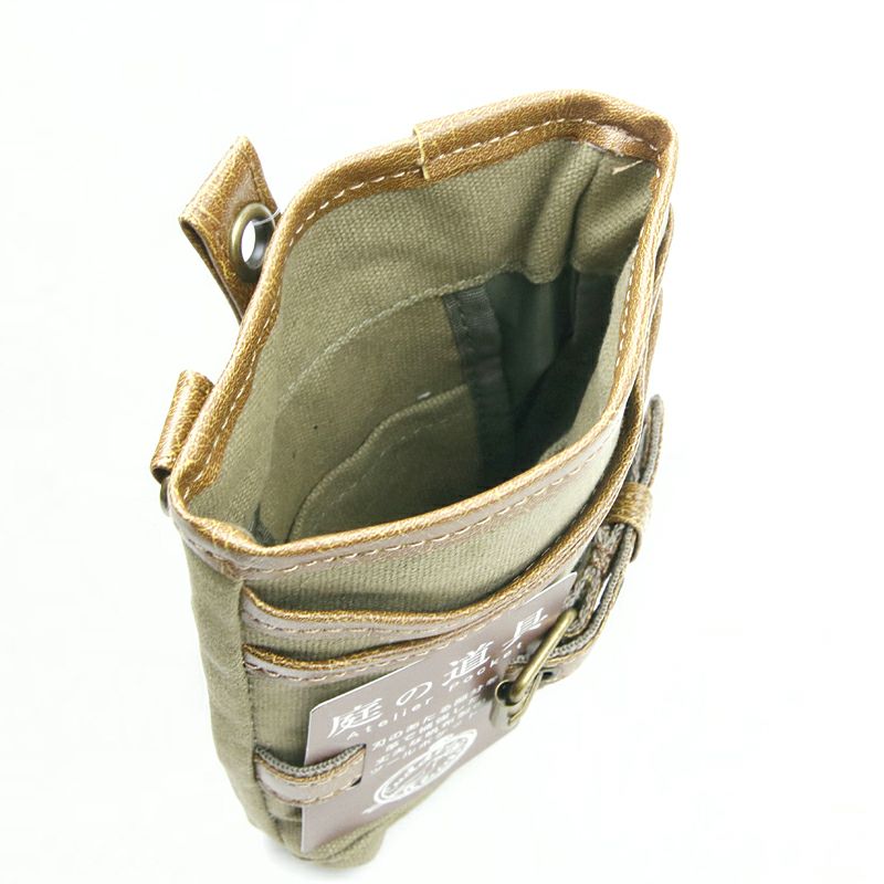 ガーデニング用 腰袋 カーキ 中