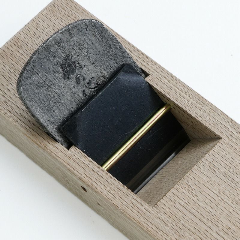 小鉋 鐵の心 青紙スーパー 55mm 造作用 白樫 8寸台 錬鉄