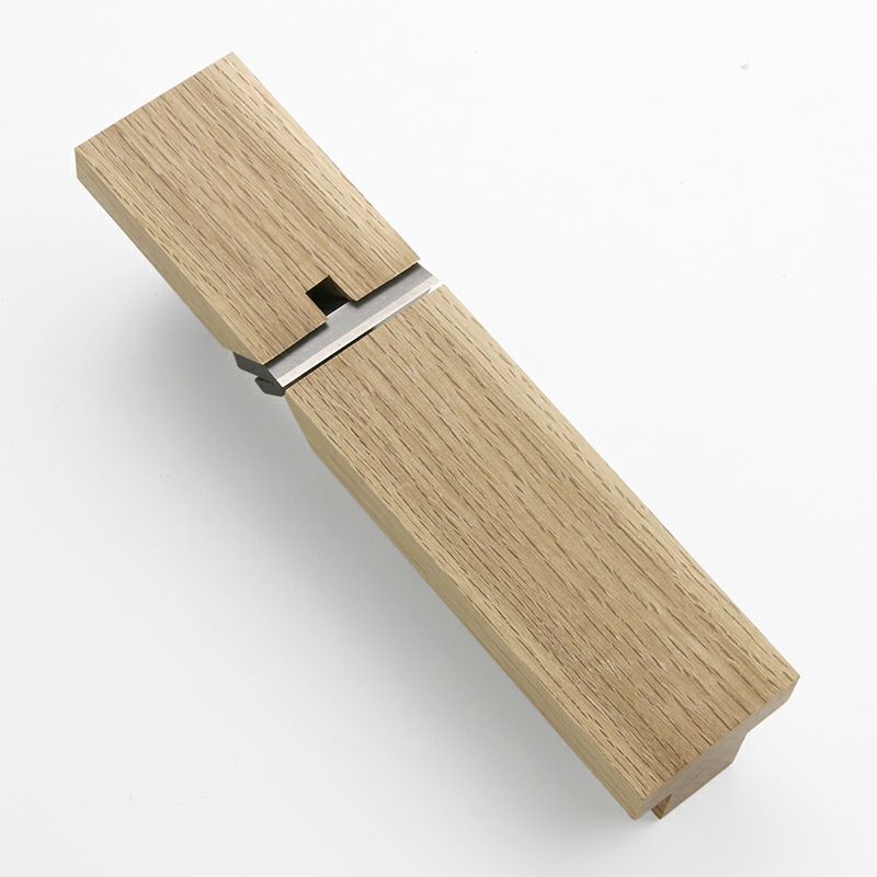 義峰 五徳鉋 中 55mm 青紙1号 極軟鉄 白樫8寸台