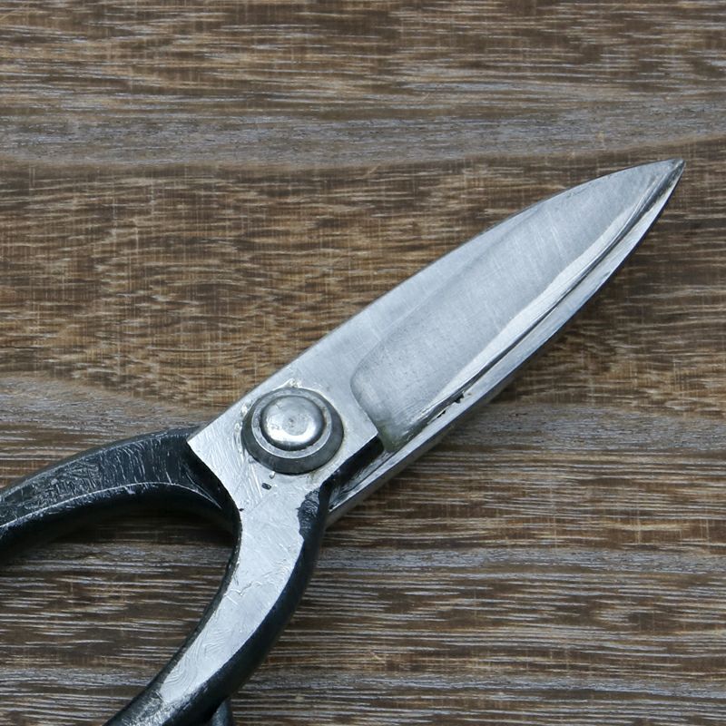 佐保 植木屋鋏 名古屋型 2寸8分刃 青紙鋼 カシメ止め 総手造り鍛造品 刃