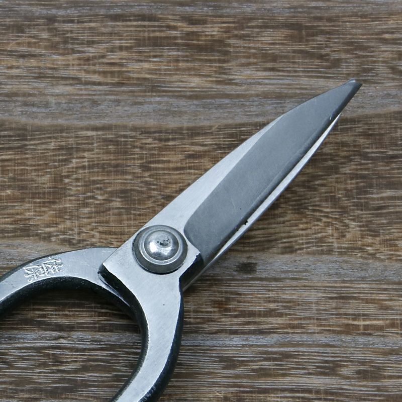 佐保 植木屋鋏 津島型 3寸刃 青紙鋼 カシメ止め 総手造り鍛造品 刃