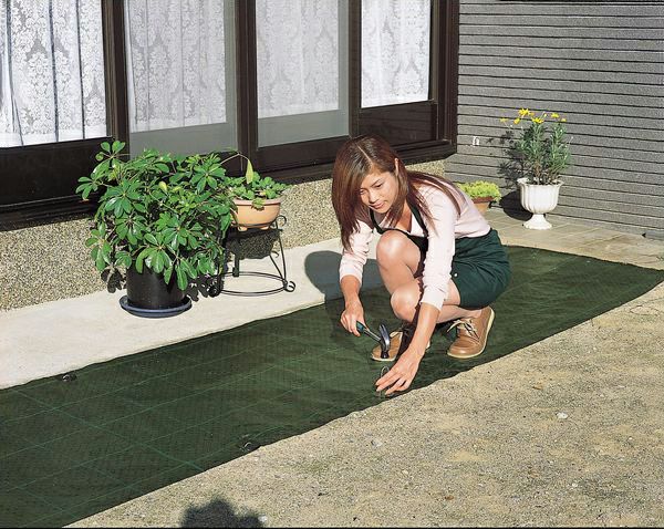 強力 防草シート モスグリーン 1m x 20m 日本製