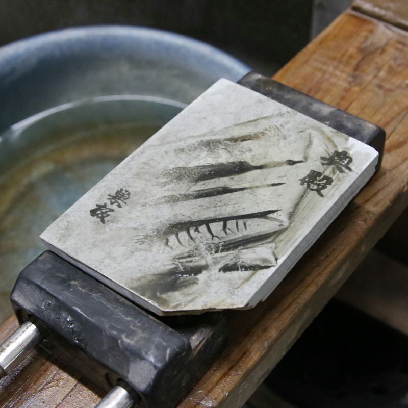 京都 天然砥石 奥殿 白巣板 羽二重2 砥ぎ汁