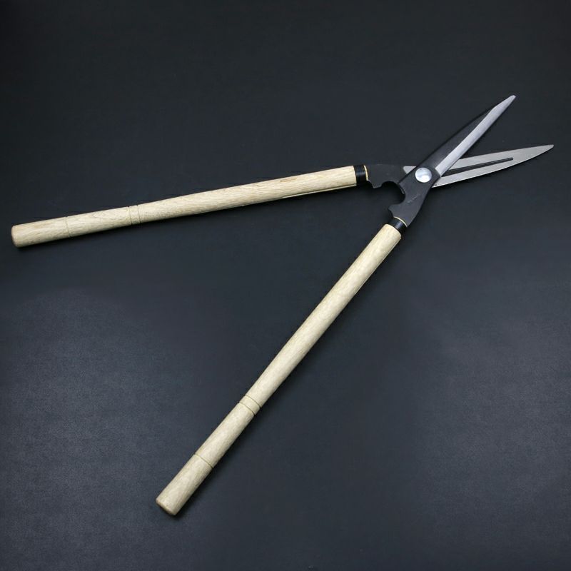 花隈川 刈込鋏 180mm 白紙鋼 鋼付 裏