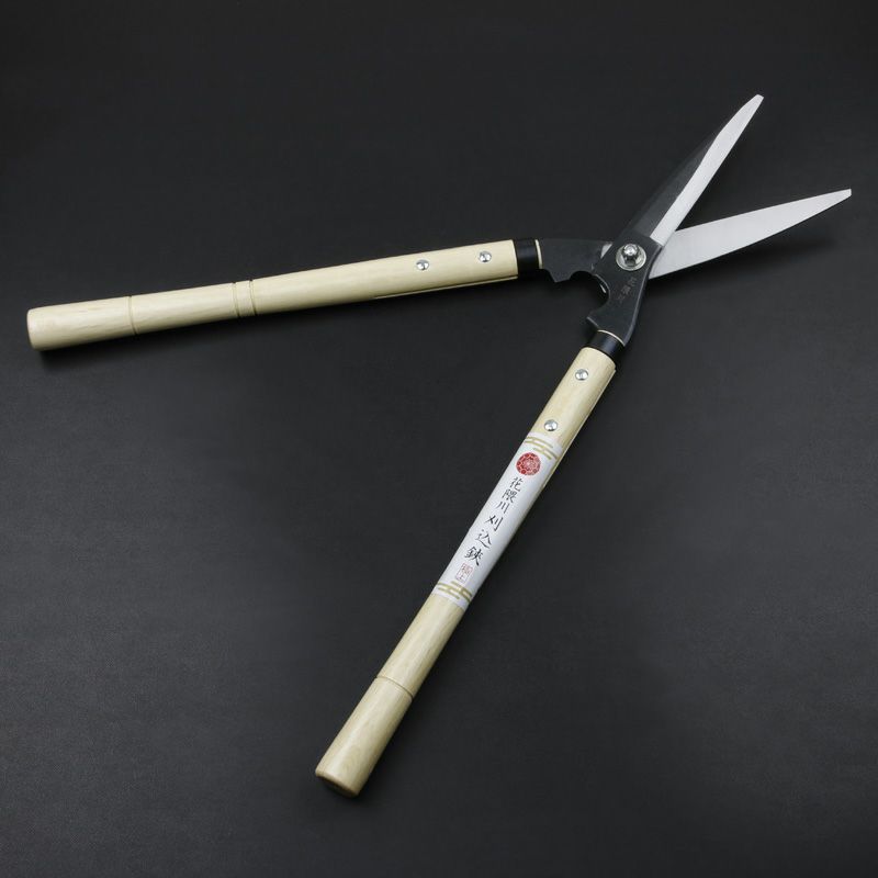 花隈川 刈込鋏 150mm 白紙鋼 鋼付 全体