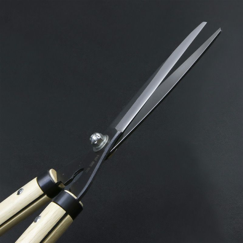 花隈川 刈込鋏 150mm 白紙鋼 鋼付 斜め