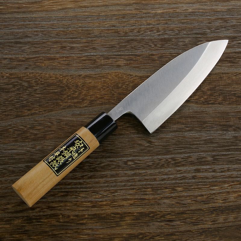 出刃包丁 片刃 150mm 銀三ステンレス 桜柄 一般家庭用 | 厳選 刃物