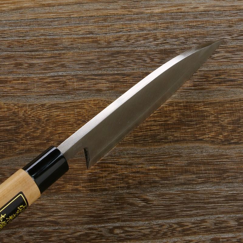 出刃包丁 片刃 150mm 銀三ステンレス 桜柄 一般家庭用