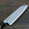 三徳包丁 両刃 170㎜ 粉末ハイスHAP40鋼 割込み ステンレス 八角クルミ柄