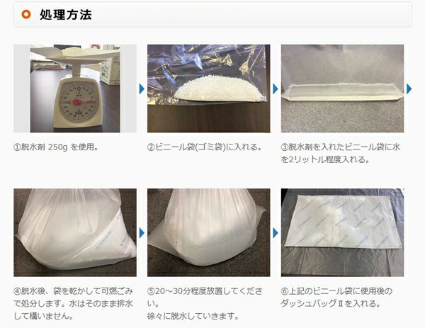 吸水性土のう ダッシュバッグ