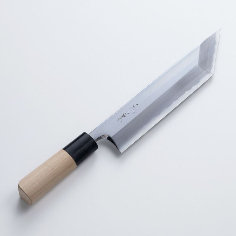 堺元兼 鰻裂き包丁 225mm 江戸裂き 片刃 白紙鋼 水牛柄 ほんまもんオリジナル