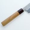 和牛刀 両刃 210mm 銀三ステンレス 割込み 梨地仕上げ 八角ケヤキ柄 柄