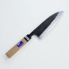 出刃包丁 片刃 180mm 白紙2号 黒打ち槌目 カスミ研 桜柄