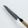出刃包丁 片刃 180mm 白紙2号 黒打ち槌目 カスミ研 桜柄