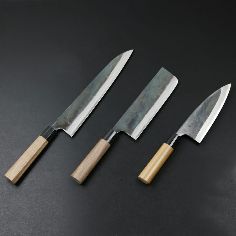 福袋 元兼 土佐黒打ち包丁（牛刀 240 菜切 165 出刃165）