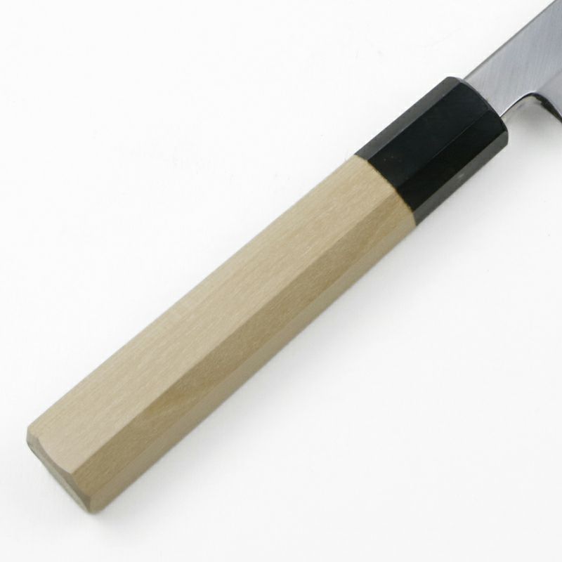 匠元兼 柳刃包丁 片刃 300mm 白紙1号 付け鋼 水牛八角柄 木鞘付 極上品 柄