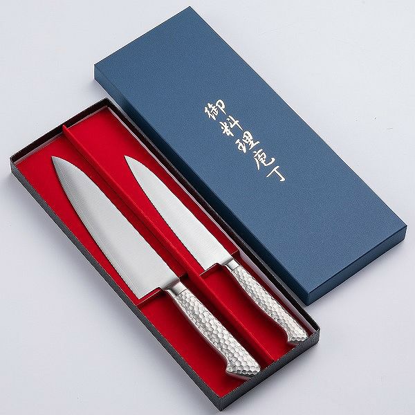 包丁セット ステンレス一体型 2本組