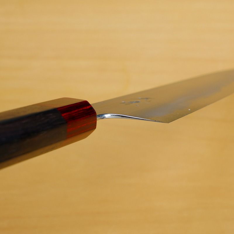 堺元兼 和牛刀 両刃 240mm 白紙2号 紫檀柄