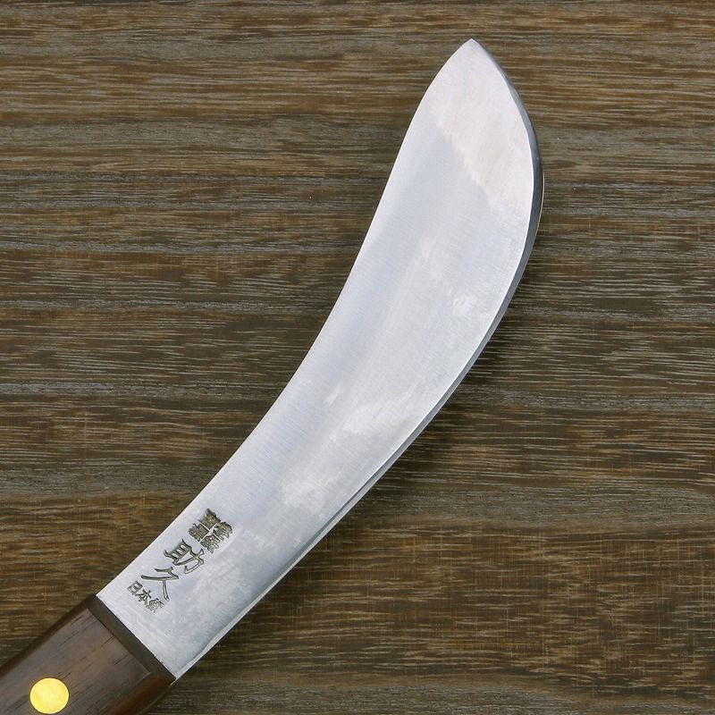 源 助久 皮ハギ包丁 150mm 日本鋼 ローズ柄