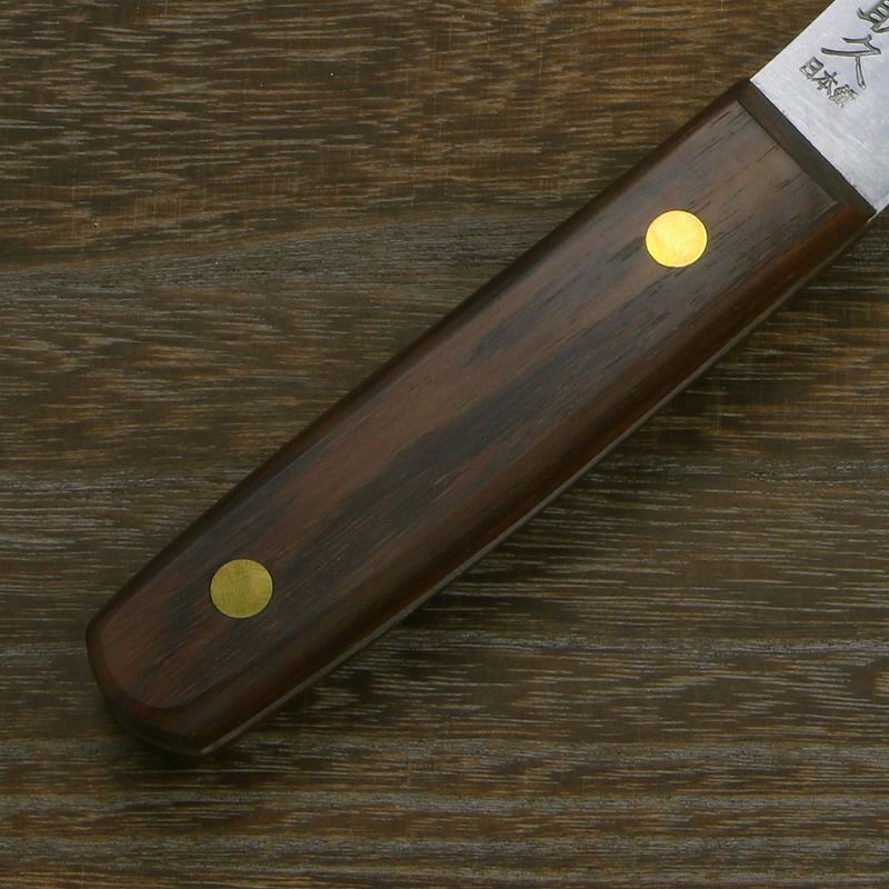 源 助久 皮ハギ包丁 150mm 日本鋼 ローズ柄