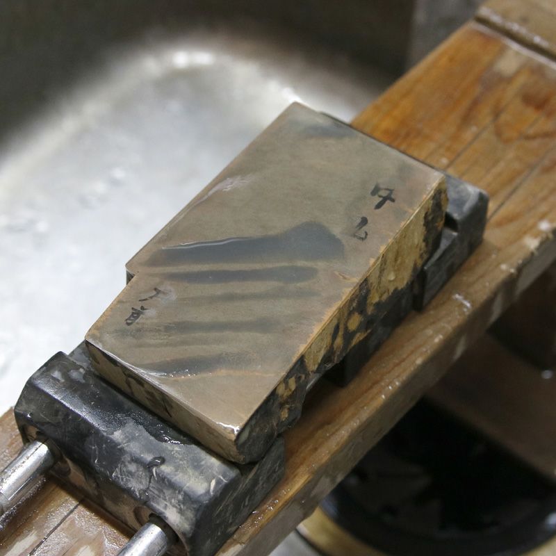 京都 天然砥石 中山 戸前3 仕上げ砥石 砥ぎ汁