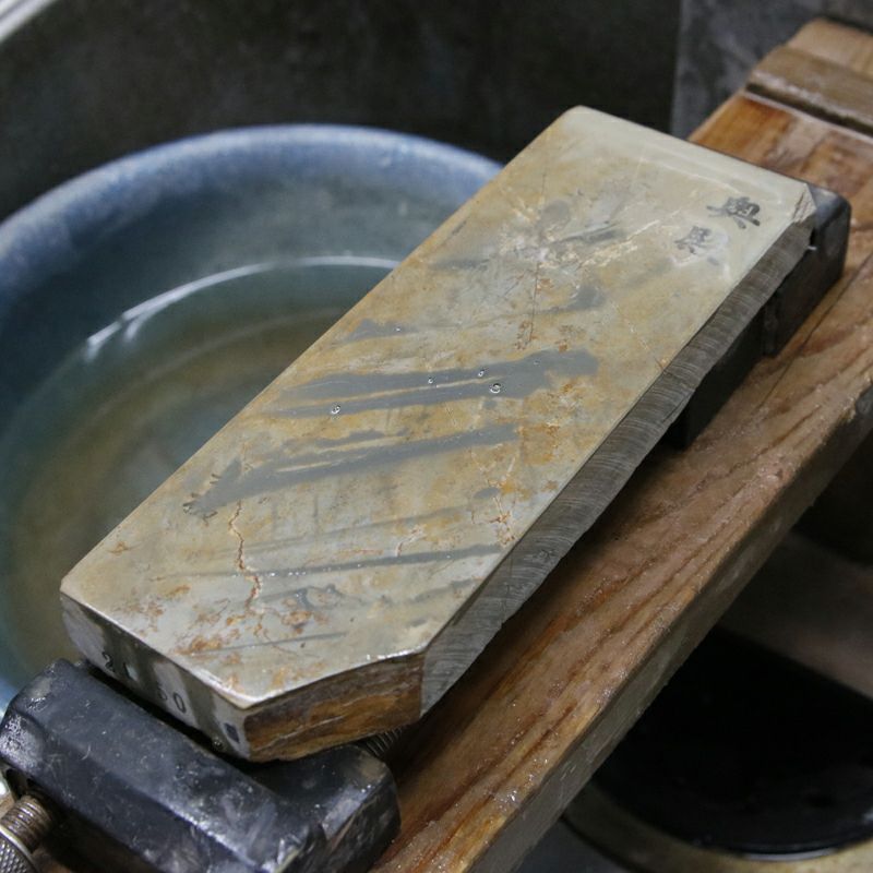 京都 天然砥石 奥殿 巣板1 砥ぎ汁