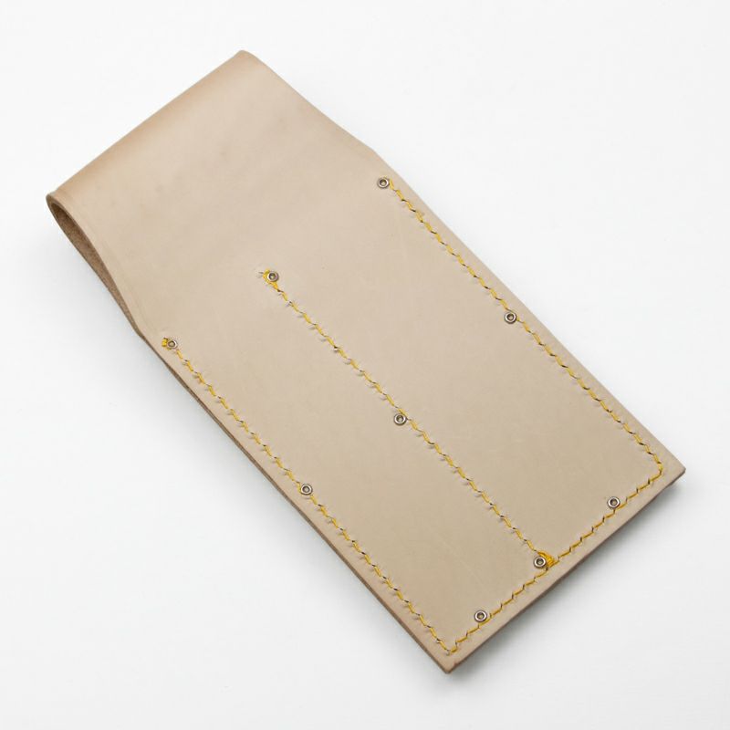 特製 牛皮 ノミ差し 2丁用 収納サイズ 1寸と1寸4分刃