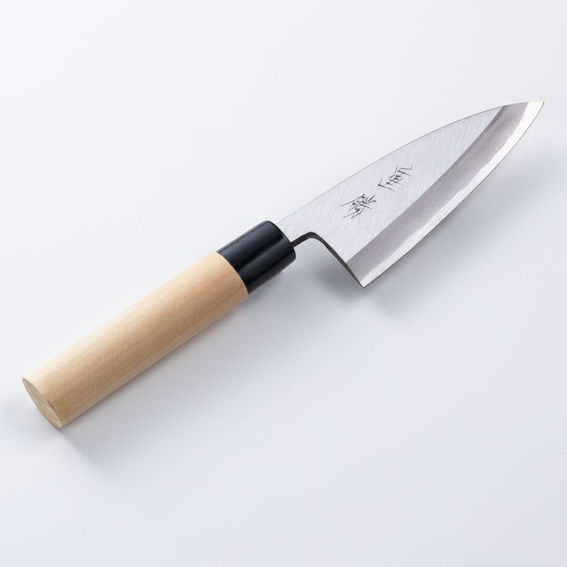 堺重勝 小出刃包丁 片刃 105mm 白二 鋼付き | 厳選 刃物 道具の専門店