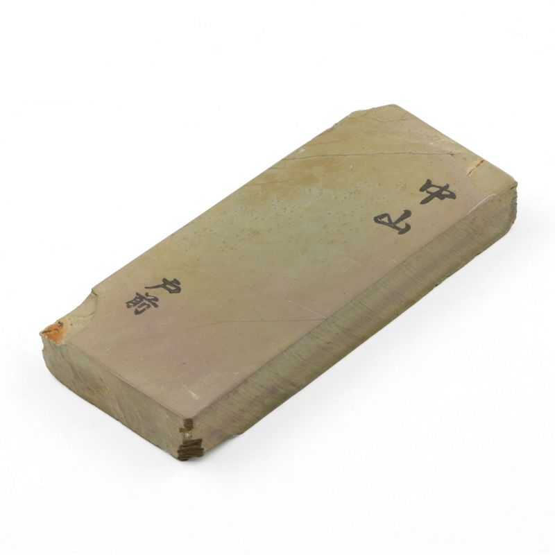 京都 天然砥石 中山 戸前 赤ピン1 仕上げ砥石 全体