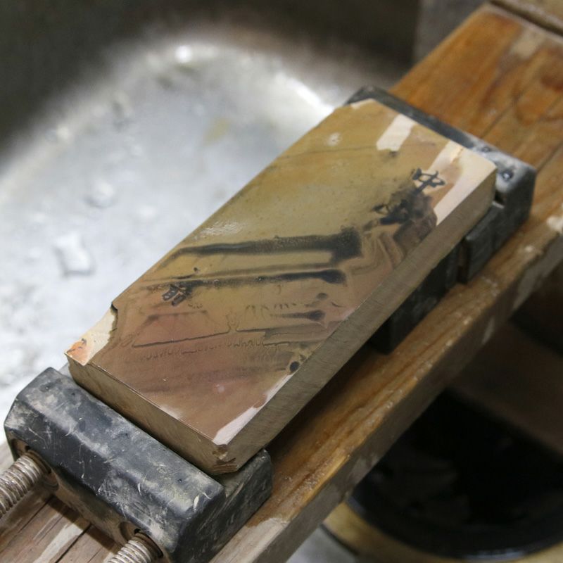 京都 天然砥石 中山 戸前 赤ピン1 仕上げ砥石 砥ぎ汁