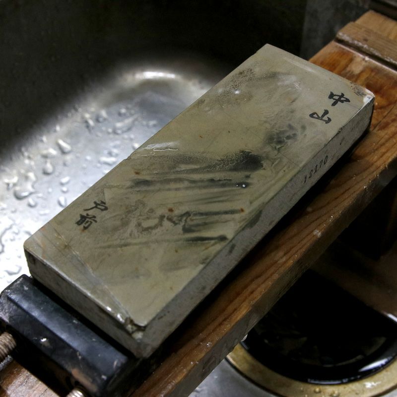 京都 天然砥石 中山 戸前1 仕上げ砥石 砥ぎ汁