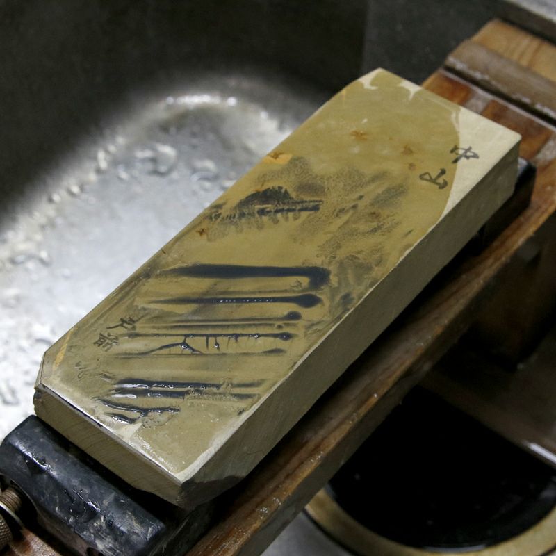 京都 天然砥石 中山 戸前4 仕上げ砥石 研ぎ汁