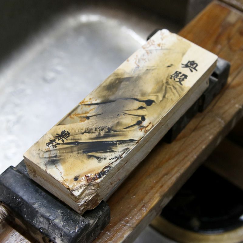 京都 天然砥石 奥殿 巣板5 仕上げ砥石 砥ぎ汁