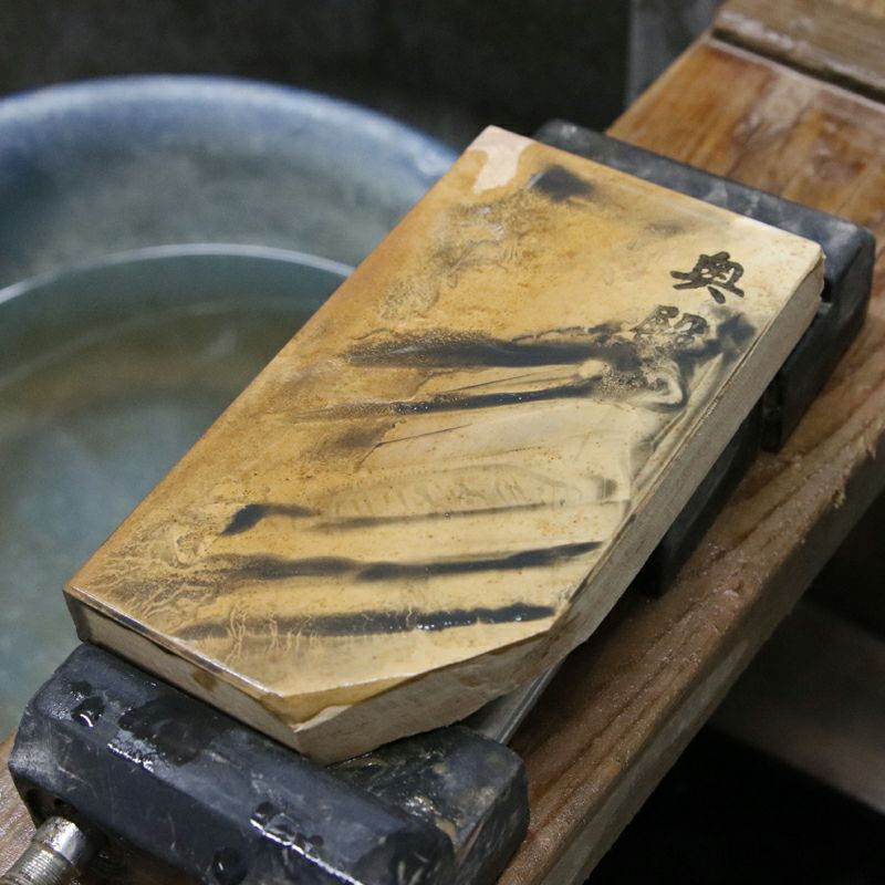 京都 天然砥石 奥殿 巣板4 砥ぎ汁