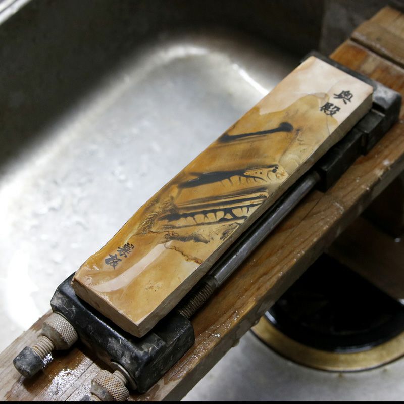 京都 天然砥石 奥殿 巣板4 砥ぎ汁