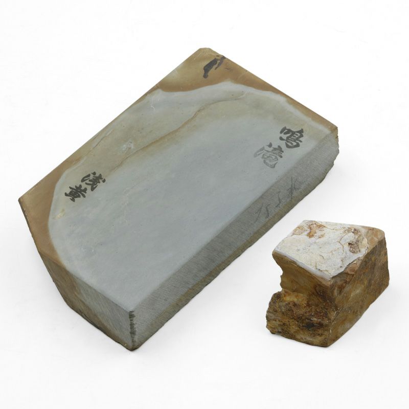 京都 天然砥石 鳴滝 水浅黄1 仕上げ砥石 全体