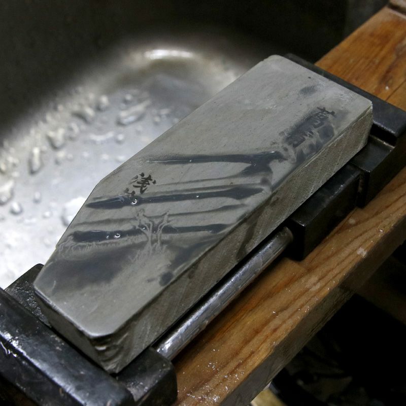 京都 天然砥石 菖蒲谷 水浅黄2 仕上げ砥石 砥ぎ汁