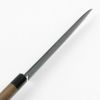 東周作 和牛刀 210mm 両刃 青紙1号 割込み 黒打ち仕上げ クルミ八角柄 土佐打ち刃物 峰