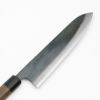 東周作 和牛刀 210mm 両刃 青紙1号 割込み 黒打ち仕上げ クルミ八角柄 土佐打ち刃物 刃先